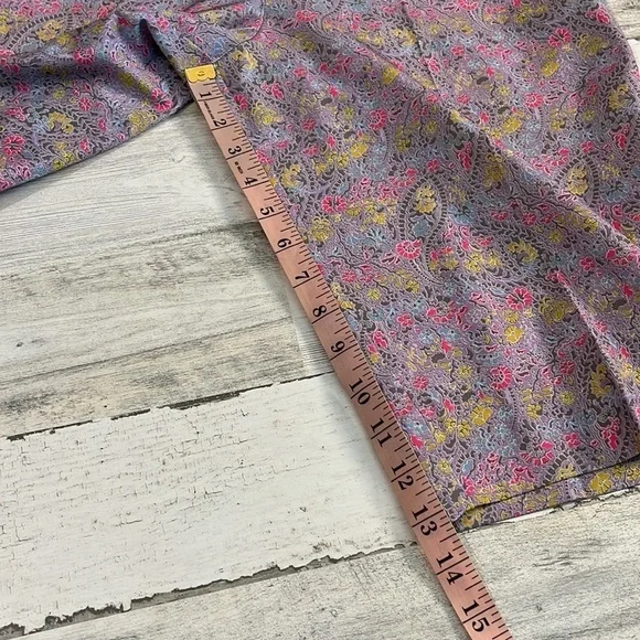 Nike Golf Lavender Paisley Print Bermuda Shorts Size 4 - Picture 11 of 12